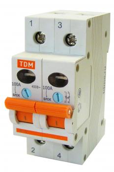 Выключатель нагрузки (мини-рубильник) ВН-32 2P 100A TDM