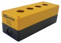 Корпус КП104 для кнопок 4места желтый TDM