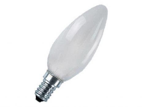 Лампа накаливания "Свеча матовая" 40 Вт-230 В-Е14 TDM