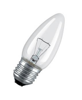 Лампа накаливания "Свеча прозрачная" 40 Вт-230 В-Е27 TDM