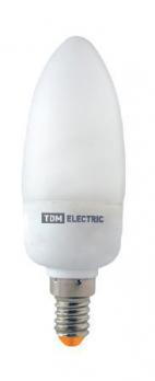 Лампа энергосберегающая КЛЛ-С-9 Вт-4200 К–Е14 TDM