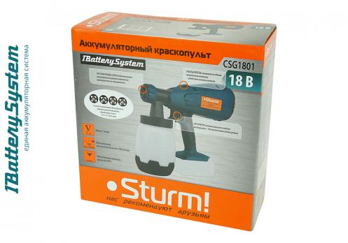 Аккумуляторный краскопульт Sturm! CSG1801 1BatterySystem
