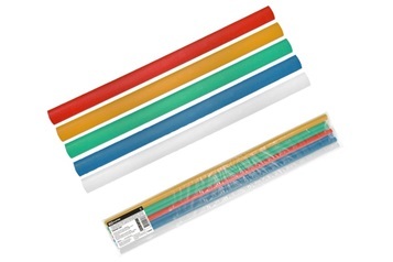 Трубки термоусаживаемые, набор 5 цветов по 2 шт. ТТкНГ(3:1)-12,7/4,3 TDM